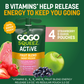 GoGo Squeez Active Energy No Sugar Added Tropical Fruit Blend Pouches, 3.9 oz (4 Pack)
