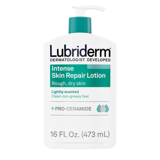 LUBRIDERM Intense Skin Repair Lotion, Dry Skin, Vitamin E, 16 fl. oz