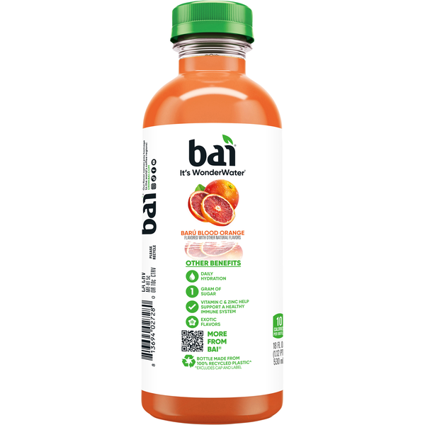 Bai It's WonderWater Baru Blood Orange Antioxidant Beverage with Vitamin C