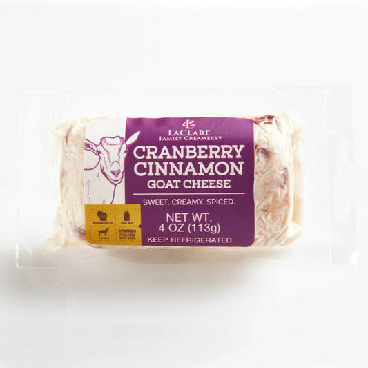 LaClare Family Creamery Cranberry Cinnamon, Goat Cheese, Chèvre
