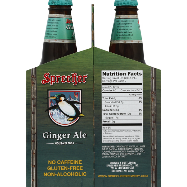 Sprecher Soda, Gourmet, Ginger Ale