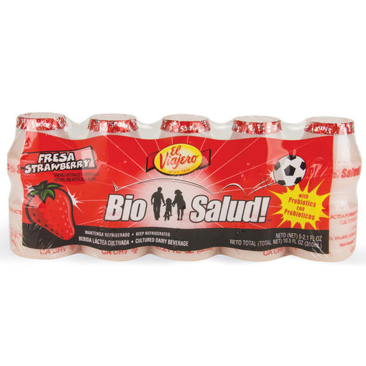 El Viajero BioSalud! Probiotic Drink, Strawberry