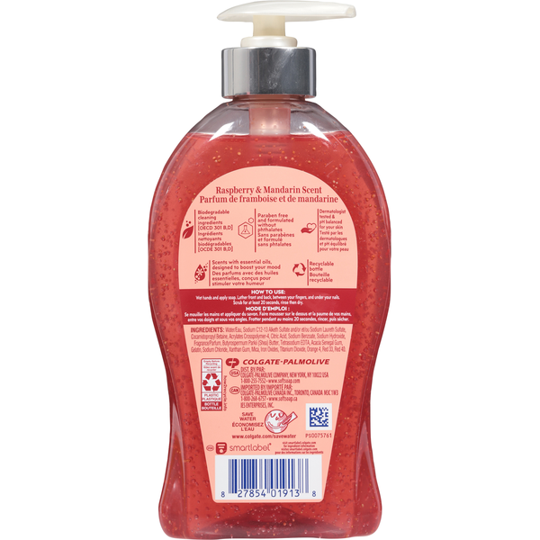 Softsoap Energized Raspberry & Mandarin Scent Hand Soap