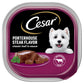 Cesar Loaf in Sauce Adult Wet Dog Food Porterhouse Steak Flavor, 3.5 oz. Tray