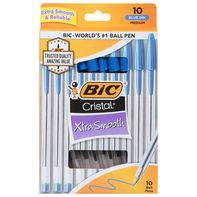 BIC Ball Pens, Xtra Smooth, Blue Ink, Medium️