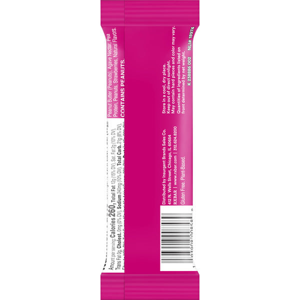RXBAR High Protein Strawberry Peanut Butter Bars, Gluten Free, 2.1 oz