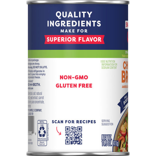 Swanson's Swanson 33% Less Sodium Chicken Broth, 14.5 oz Can