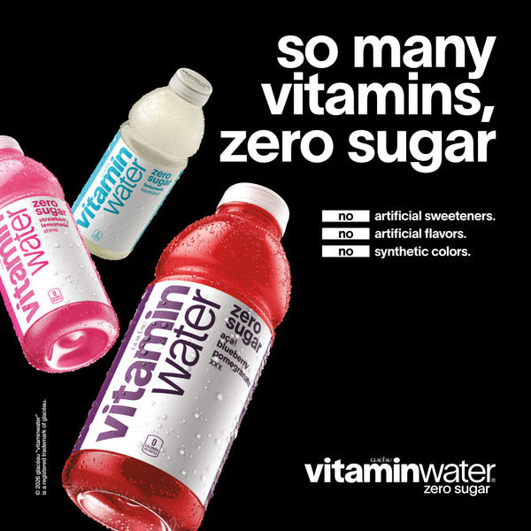 Vitaminwater Rise Orange Zero Sugar Flavored Water Beverage Bottles