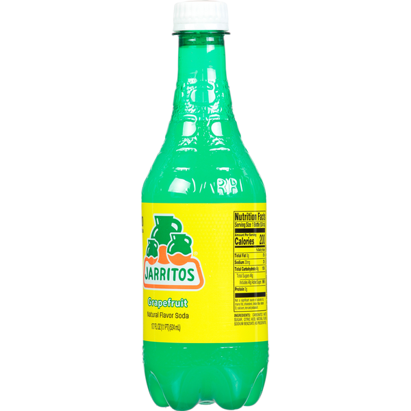 Jarritos Soda, Natural Flavor, Grapefruit