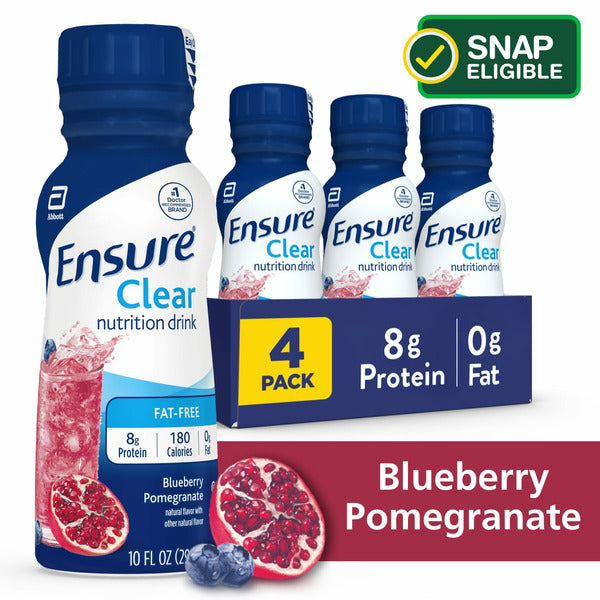 Ensure Clear Nutrition Drink Blueberry Pomegranate Ready to Drink Bottles