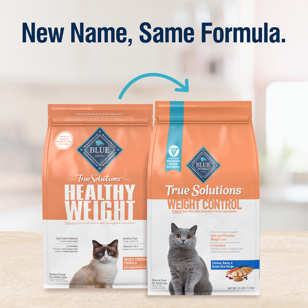 Blue Buffalo True Solutions Healthy Weight Natural Weight Control Adult Dry Cat Food, Chicken