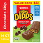 Quaker Chewy Dipps Granola Bars, Chocolate Chip - Pack