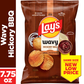 Lay's Wavy Potato Chips Hickory BBQ