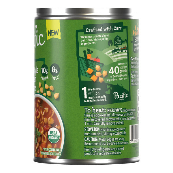 Pacific Foods Organic Tuscan-Style White Bean Minestrone Soup