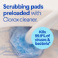 Clorox ToiletWand® Disposable Cleaning System, Storage Caddy and 6 Disinfecting Refills