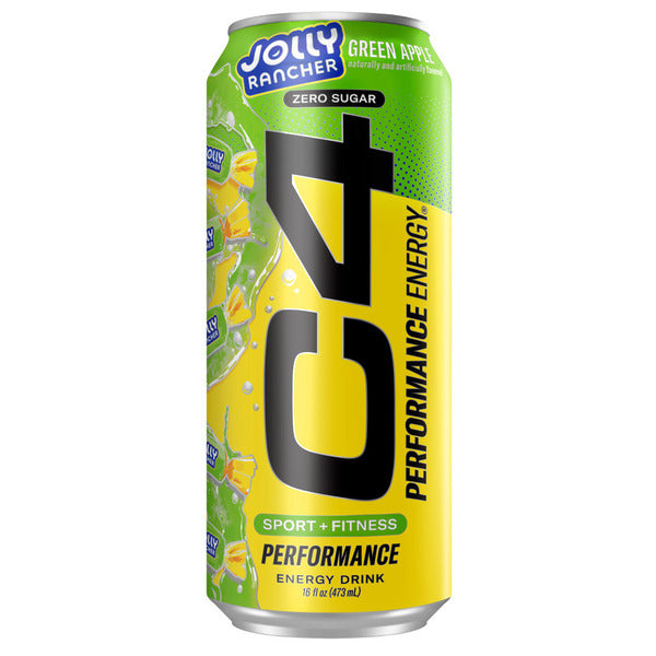 C4 Energy Performance Energy Drink Jolly Rancher Green Apple