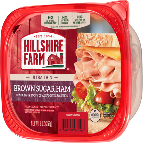 Hillshire Farm Ultra Thin Sliced Brown Sugar Ham Sandwich Meat, 9 oz