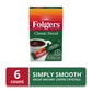 Folgers Classic Decaf Instant Coffee Crystals Packets, 6 Count