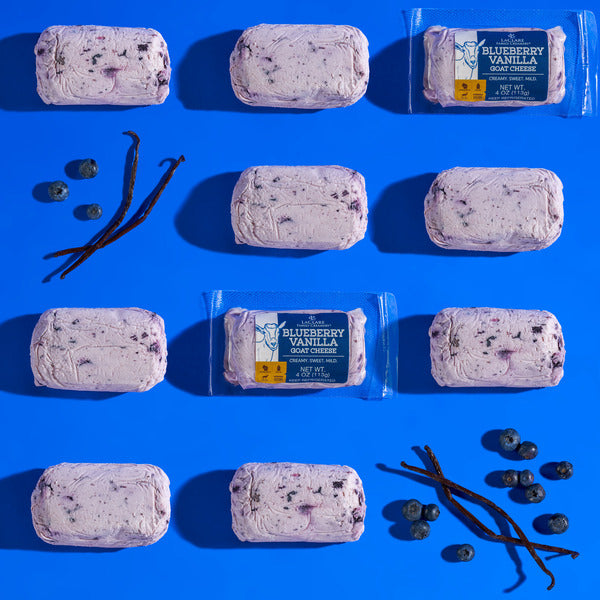LaClare Family Creamery Blueberry Vanilla, Goat Cheese, Chèvre