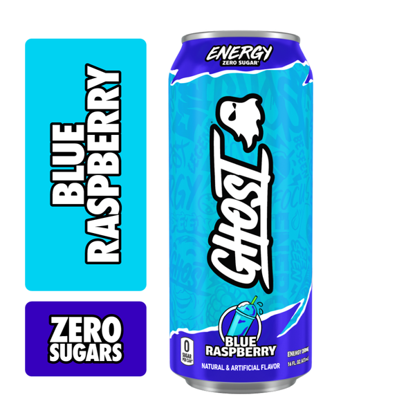 Blue Rasperry Ghost GHOST Zero Sugar Energy Drink, Blue Raspberry – NutrimentBoutique