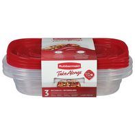 Rubbermaid Containers & Lids, Rectangles, 4 Cups️