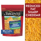 Sargento Reduced Fat Natural Sharp Cheddar Shredded Cheese, Fine Cut, 7 oz