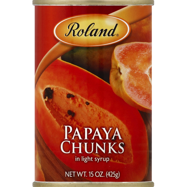 Roland Foods Papaya Chunks, in Light Syrup