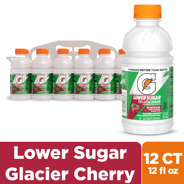 Gatorade Lower Sugar Glacier Cherry Sports Drink Mini Multipack Bottles