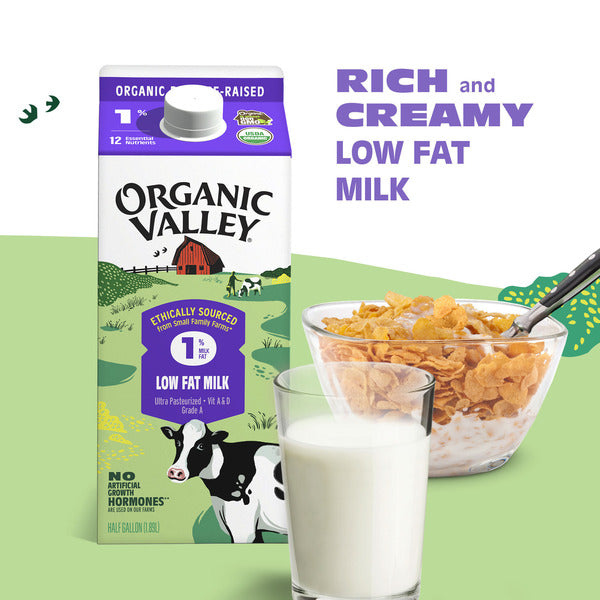Organic Valley® Organic 1% (Low Fat) Milk