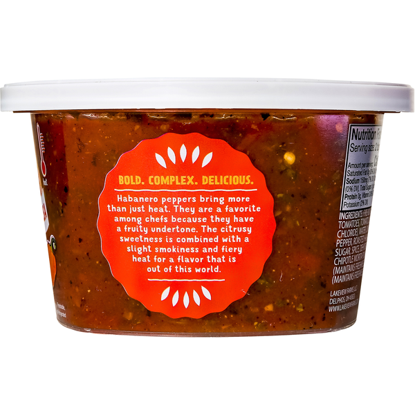 La Mexicana Fire Roasted Salsa, Hot, Fiery Habanero
