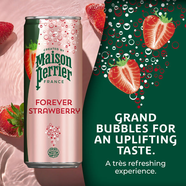 Maison Perrier Forever Strawberry Flavored Sparkling Water