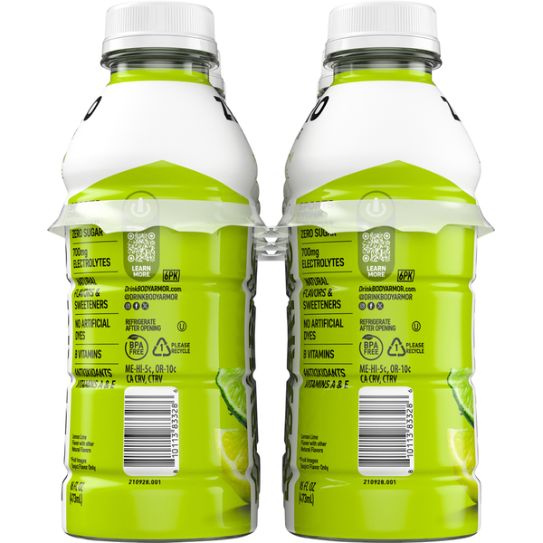 BODYARMOR Zero Sugar Lemon Lime Sports Drink