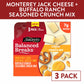 Sargento Balanced Breaks® Cheese + Crunch Mix Monterey Jack Natural Cheese and Buffalo Ranch Seasoned Snack Mix of Pretzels, Roasted Cashews, Corn Sticks, Toasted Bread Chips, Pita Chips, 3-Pack