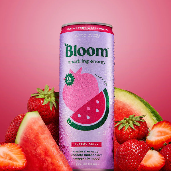 Bloom Sparkling Energy Strawberry Watermelon Sparkling Energy Drink