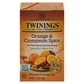 Twinings Flavored Herbal Tea, Caffeine-Free, Orange & Cinnamon Spice, Bags