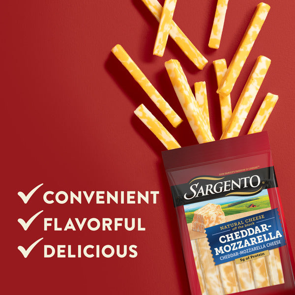 Sargento Natural Blends Cheddar-Mozzarella Sticks Cheese