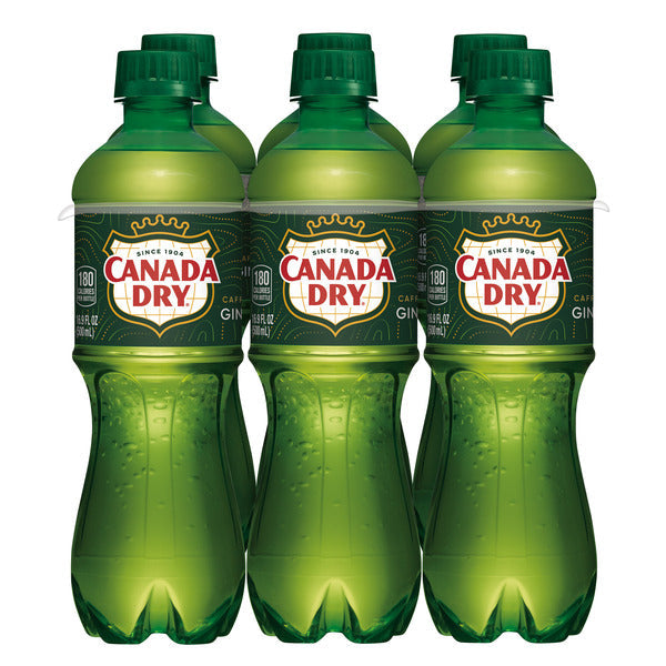 Canada Dry Ginger Ale Soda, .5 L bottles, 6 pack