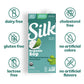 Silk Soy Milk, Organic Unsweet, Shelf Stable, Dairy Free, Lactose Free, Vegan Milk with 8g Protein per Serving, 32 FL OZ Quart