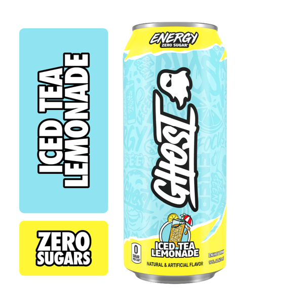 GHOST Zero Sugar Energy Drink, Iced Tea Lemonade