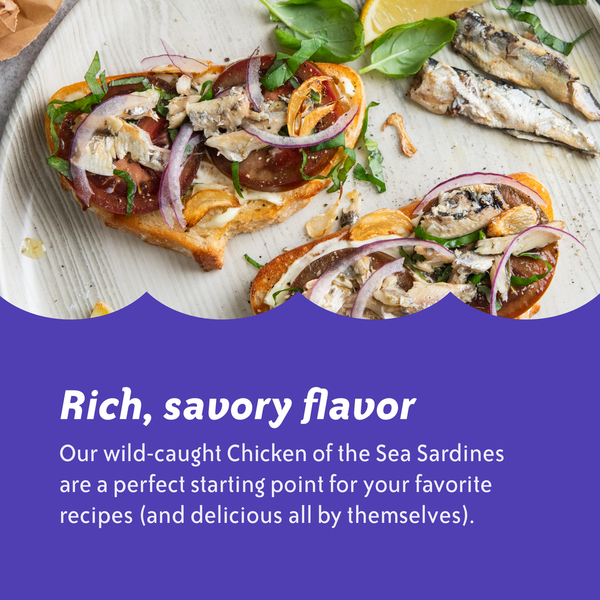 Chicken of the Sea Wild Caught Sardines, Mediterranean Style