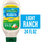 Hidden Valley Light Ranch Condiment and Dressing, Easy Squeeze Bottle