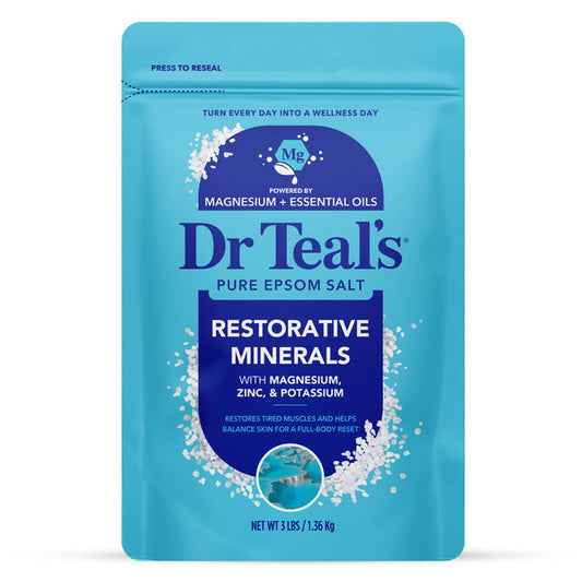 Dr Teal’s Restorative Minerals Epsom Salt with Magnesium, Potassium & Zinc