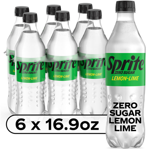 Sprite Zero Sugar Lemon-Lime Caffeine Free Soda Bottles