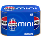 Pepsi Mini Soda Cola 7.5 Fl Oz 6 Count