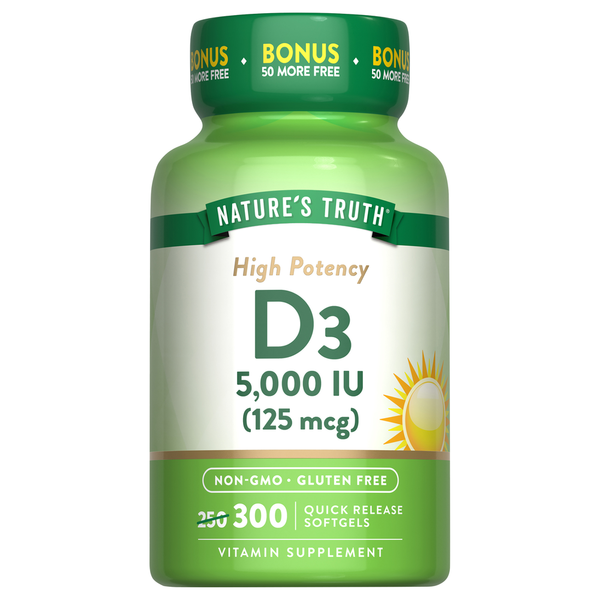 Nature's Truth Vitamin D Softgels
