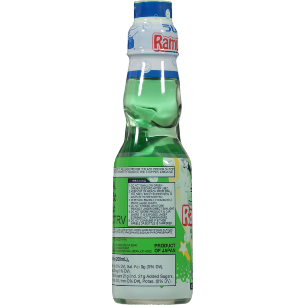 Kimura Carbonated Soft Drink Melon Flavor Ramune