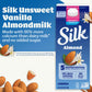 Silk Almond Milk, Unsweet Vanilla, Dairy Free, Gluten Free, Seriously Creamy Vegan Plant Based Milk with 5 Essential Nutrients, 64 fl oz Half Gallon