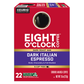 Eight O’Clock K-Cup Pods Ground Arabica Dark Roast Dark Italian Espresso Coffee