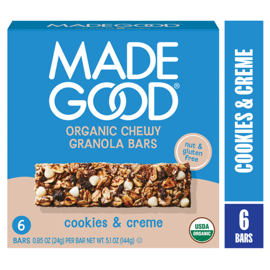 MadeGood Cookies & Crème Granola Bars