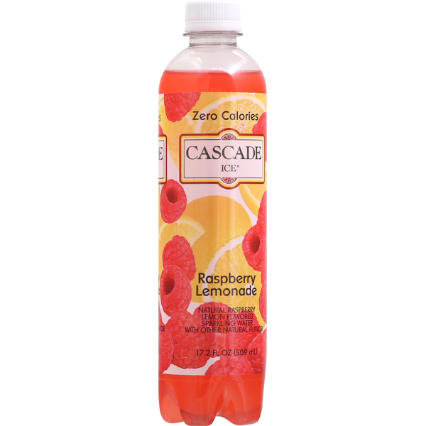 Cascade Ice Sparkling Water, Zero Calories, Raspberry Lemonade